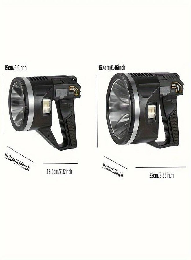 KEYOZA كشاف KEYOZA، كشاف قابل لإعادة الشحن بقوة 100000 لومن مع حامل ثلاثي القوائم، 6 أوضاع إضاءة، مقاوم للماء بمعيار IPX5، مصباح LED محمول للاستخدام الخارجي، كشاف بحث للصيد، والاستخدامات البحرية، والتخييم - Image 3